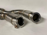 MODE Design 200cpsi Catted Downpipe w. Heatshield S55 BMW M3 F80 M4 F82 M2 Competition F87