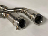 MODE Design 200cpsi Catted Downpipe w. Heatshield S55 BMW M3 F80 M4 F82 M2 Competition F87