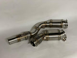 MODE Design 200cpsi Catted Downpipe w. Heatshield S55 BMW M3 F80 M4 F82 M2 Competition F87
