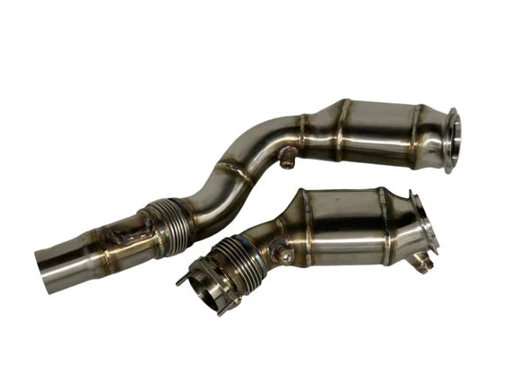 MODE Design 200cpsi Catted Downpipe w. Heatshield S55 BMW M3 F80 M4 F82 M2 Competition F87