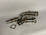 MODE Design 200cpsi Catted Downpipe w. Heatshield S55 BMW M3 F80 M4 F82 M2 Competition F87