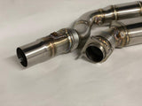 MODE Design 200cpsi Catted Downpipe w. Heatshield S55 BMW M3 F80 M4 F82 M2 Competition F87