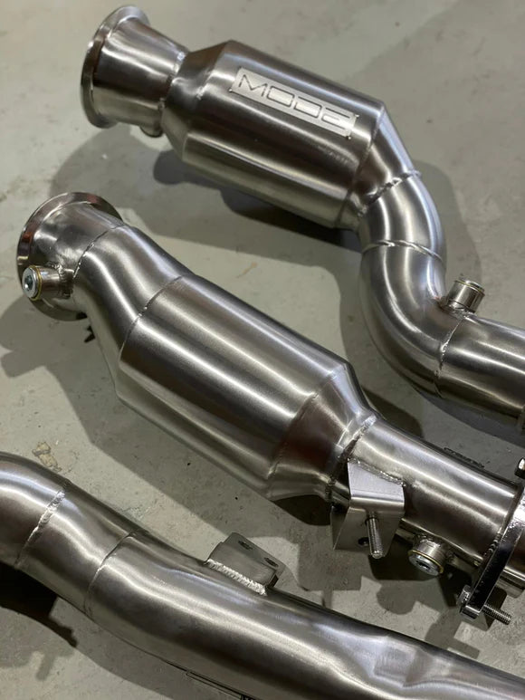 MODE Design 200cpsi & 400cpsi Catted Downpipe S58 BMW M2 G87 M3 G80 G81 M4 G82 G83