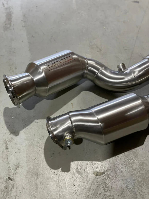 MODE Design 200cpsi & 400cpsi Catted Downpipe S58 BMW M2 G87 M3 G80 G81 M4 G82 G83
