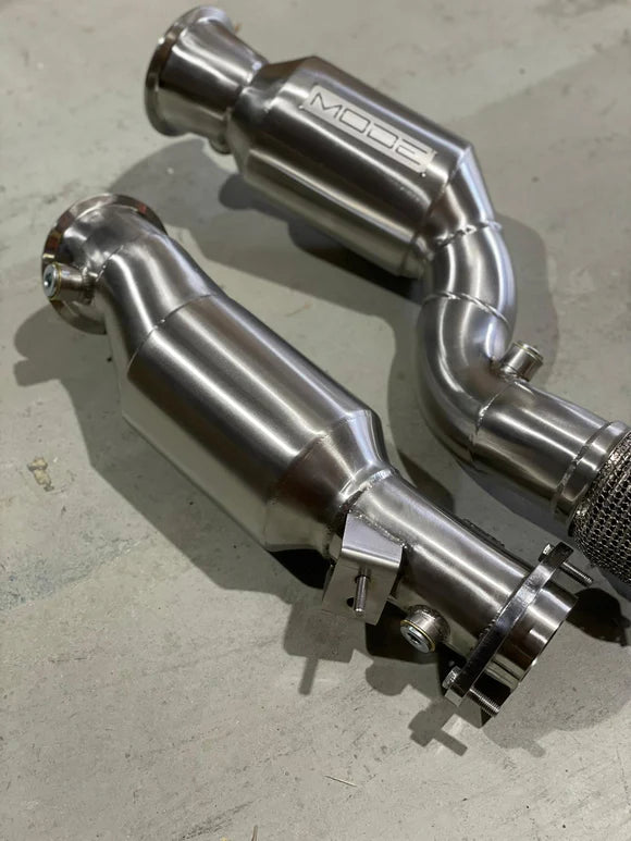 MODE Design 200cpsi & 400cpsi Catted Downpipe S58 BMW M2 G87 M3 G80 G81 M4 G82 G83