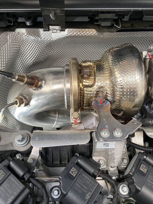 MODE Design Decatted 3.5" Downpipe Mercedes Benz A45 / A45s W177 CLA45s C118 GLA45 H247 AMG