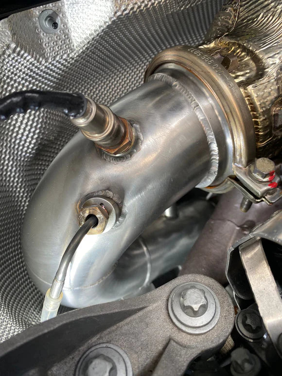 MODE Design Decatted 3.5" Downpipe Mercedes Benz A45 / A45s W177 CLA45s C118 GLA45 H247 AMG