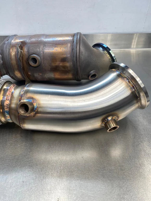 MODE Design RHD Decatted Downpipe B48 for BMW 120i 125i F20 220i 230i F22 320i 330E 330i F30 G20 420i 430i F32 G22 630i 730i X3 X4 30i G01 G02 inc. xDrive (2016-Present)