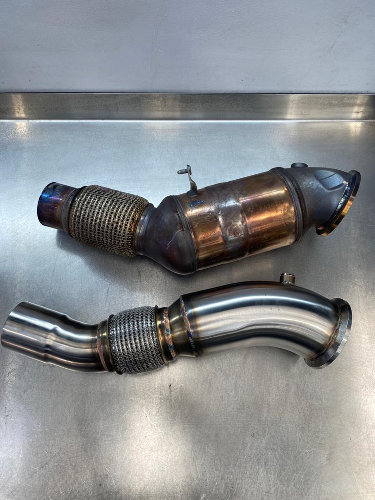 MODE Design RHD 200cpsi Catted Downpipe B48 for BMW 120i 125i F20 220i 230i F22 320i 330e 330i F30 420i 430i F32 630i 730i inc. xDrive (2016-Present)