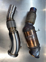 MODE Design RHD Decatted Downpipe B48 for BMW 120i 125i F20 220i 230i F22 320i 330E 330i F30 G20 420i 430i F32 G22 630i 730i X3 X4 30i G01 G02 inc. xDrive (2016-Present)