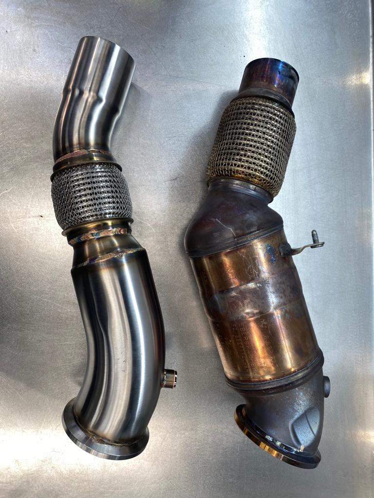 MODE Design RHD Decatted Downpipe for B48 Toyota Supra A90 J29
