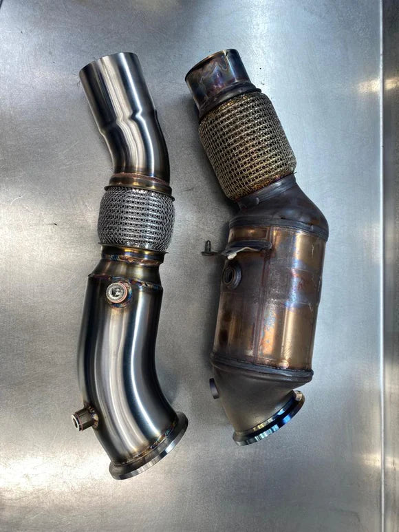 MODE Design RHD Decatted Downpipe for B48 Toyota Supra A90 J29