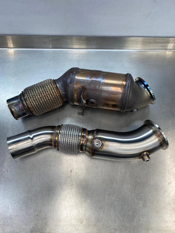 MODE Design RHD 200cpsi Catted Downpipe B48 for BMW 318i 320i 330e 330i G20 G21 G28 420i 430i G22 G23 G26 530i G30 G31 X3 30i G01 G02 Z4 G29 inc. xDrive (2019-Present)