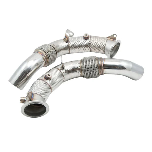 MODE Design 200cpsi Catted Downpipes w. Heatshield for S63 BMW M5 F10 M6 F06 F11 F12