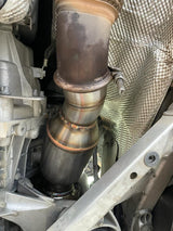 MODE Design 200cpsi Catted Downpipe w. Heatshield N55 EWG BMW M135i F20 M235i F22 335i F30 435i F32 & M2 F87