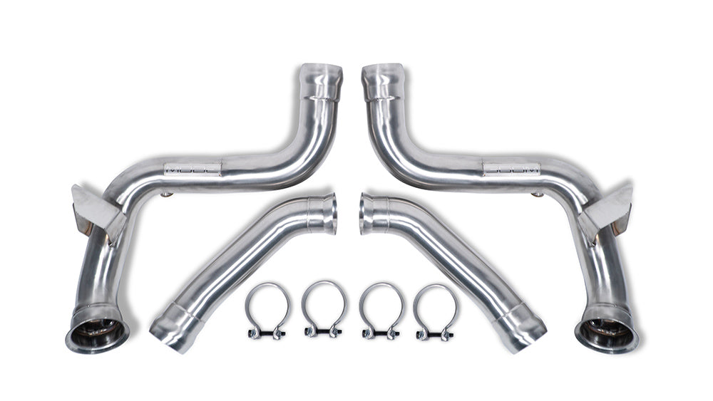 MODE Design Decatted 3.5" Downpipes C63s AMG Mercedes Benz W205 Sedan Coupe Wagon