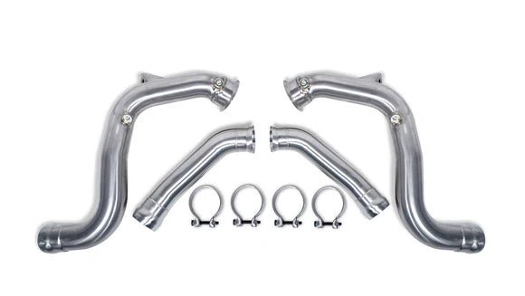 MODE Design 200cpsi Catted 3.5" Downpipes w. Heatshield E63s AMG Mercedes Benz W213 Sedan Coupe Wagon