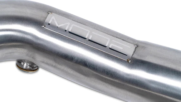 MODE Design 200cpsi Catted 3.5" Downpipes w. Heat Shield AMG GT GTC GTS GTR Mercedes Benz C190/R190 Coupe Roadster