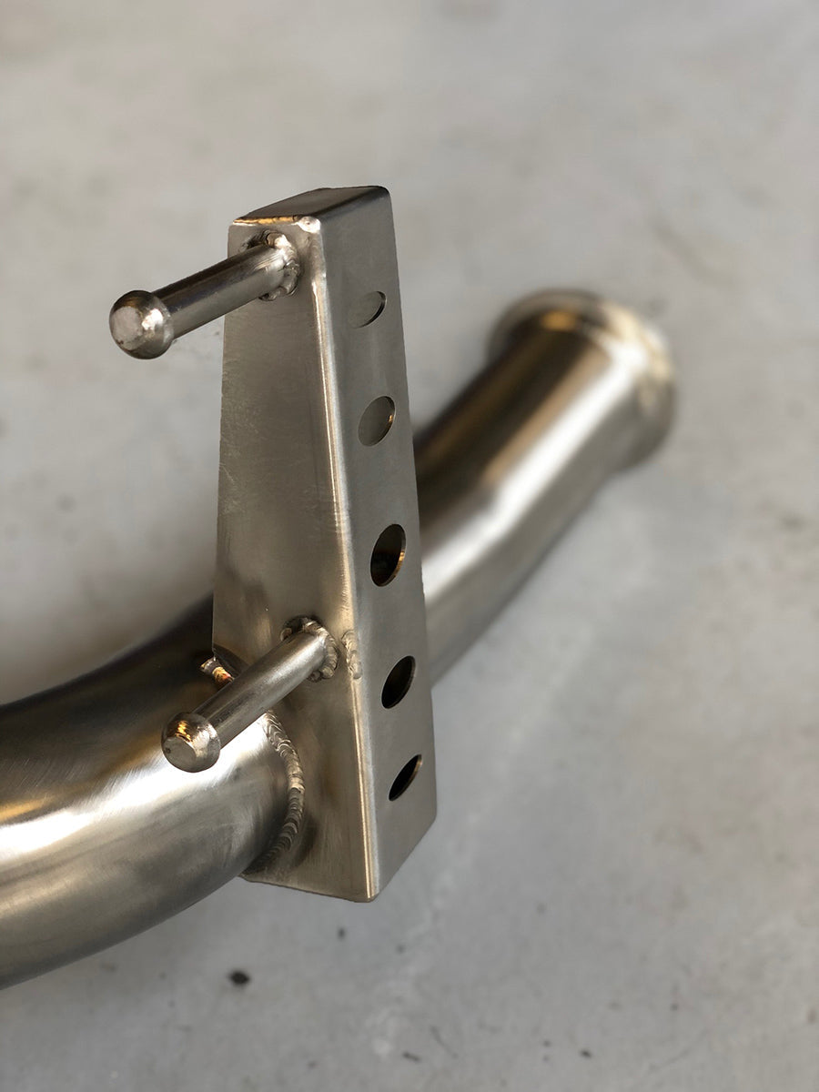 MODE Design 200cpsi Catted 3.5" Downpipe for MQB AWD VW Tiguan 132TSI 162TSI & Skoda Kodiaq Superb 2.0T EA888