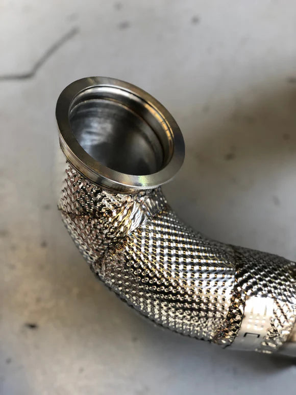MODE Design Decatted 3.5" Downpipe MQB AWD VW Golf MK7 MK7.5 R Audi A3 S3 8V TT TTS 8S 8S 1.8T / 2.0T EA888