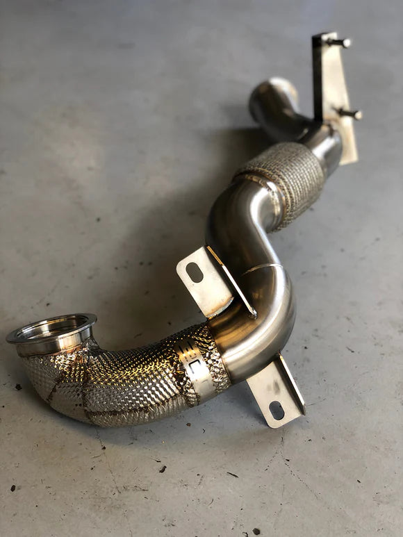 MODE Design 200cpsi Catted 3.5" Downpipe MQB AWD VW Golf MK7 MK7.5 R Audi A3 S3 8V TT TTS 8S 8S 1.8T / 2.0T EA888