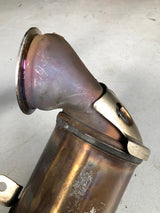 MODE Design Decatted 3.5" Downpipe w. Heatshield for MQB AWD VW Tiguan 132TSI 162TSI & Skoda Kodiaq Superb 2.0T EA888