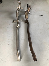 MODE Design 200cpsi Catted 3.5" Downpipe for MQB AWD VW Tiguan 132TSI 162TSI & Skoda Kodiaq Superb 2.0T EA888