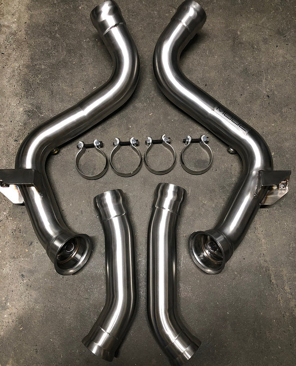 MODE Design Decatted Downpipes G63 G500 G550 AMG Mercedes Benz 4.0T W463 FL 2018-present