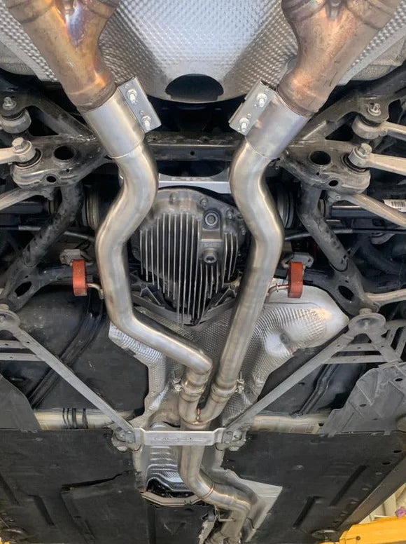 MODE Design Performance 3.5" Big Single Mid Pipe V2 for BMW M2 F87 Competition S55