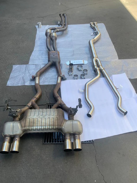 MODE Design Performance 3.5" Big Single Mid Pipe V2 for BMW M2 F87 Competition S55