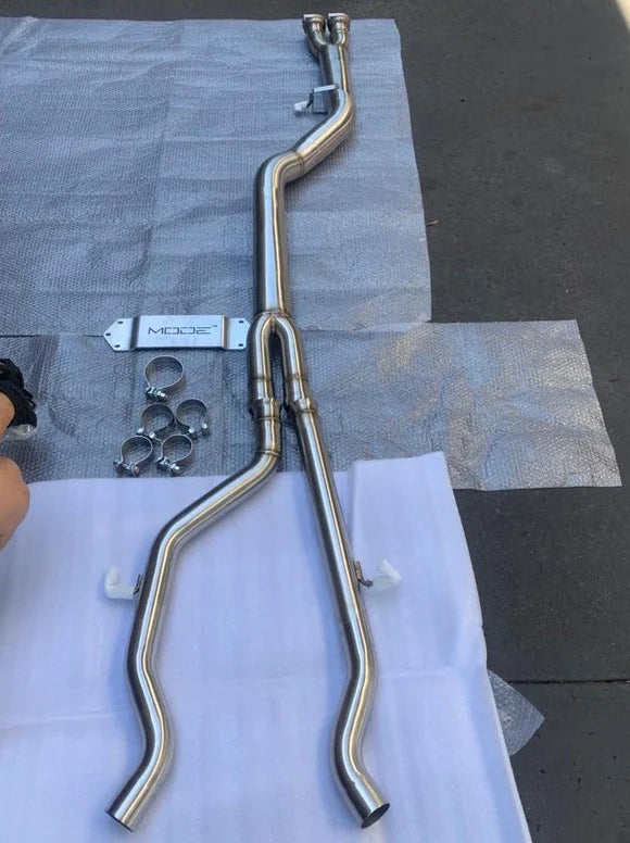 MODE Design Performance 3.5" Big Single Mid Pipe V2 for BMW M2 F87 Competition S55