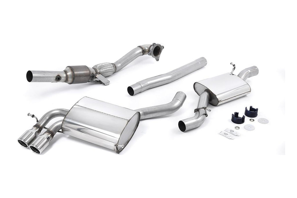 Milltek Sport Turbo-back including Hi-Flow Sports Cat for Audi S3 8P