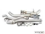 VR Speed Factory VRSF High Flow Single Mid-pipe Upgrade for 2015 – 2019 BMW M3 & M4 F80/F82 S55 - view 1