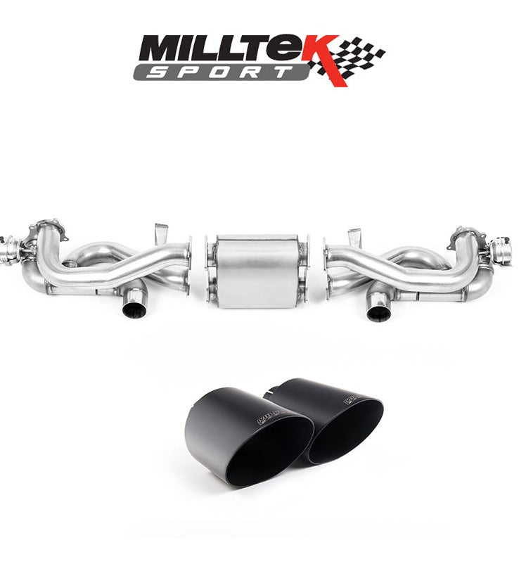 Milltek Sport Particulate Filter Back Porsche Cayman 718 GT4 4.0 Black [SSXPO155]