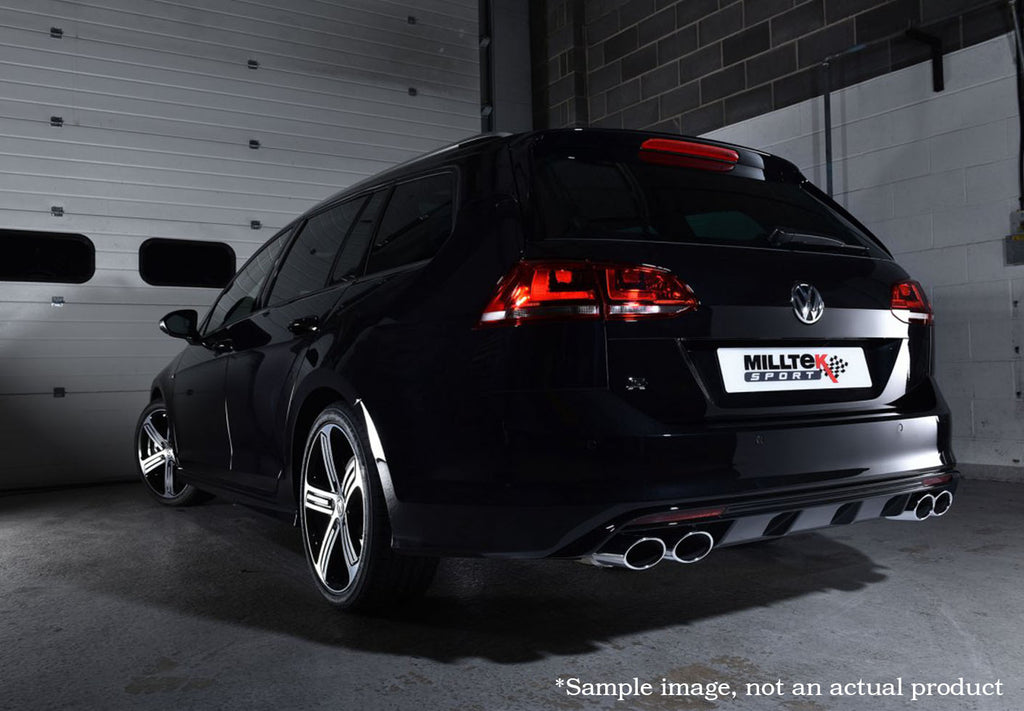 Milltek Sport Cat-Back – VW Golf R Wagon MK7.5 – Non-Resonated, Polished Tips [SSXVW491]
