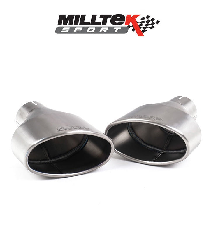 Milltek Sport Catback RS3 Sportback (Facelift Only) Resonated Titanium Trims [SSXAU797]