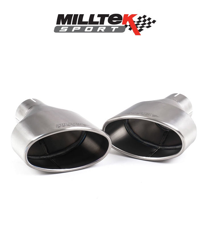 Milltek Sport Catback RS3 Sportback (Facelift Only) Non Resonated Titanium Trims [SSXAU795]