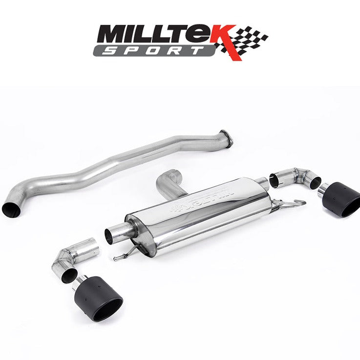 Milltek Sport Particulate Filter-Back Non Resonated OPF/GPF Back System With Jet-115 Carbon Trims Toyota Yaris GR 1.6T[SSXTY131]