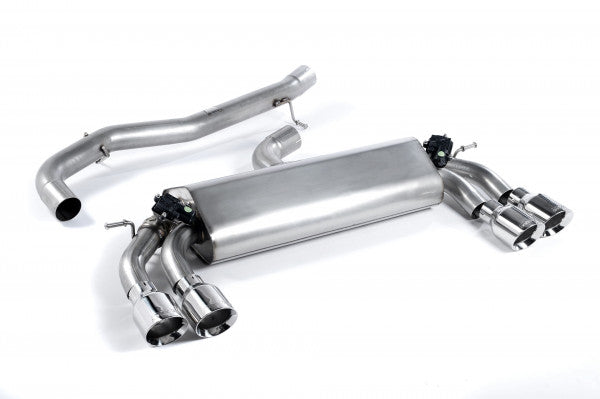 Milltek Sport Cat-Back – VW Golf MK7 R, Non-Resonated (Louder), Polished GT-100 Round Trims [SSXVW403]