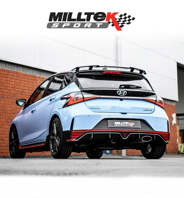 Milltek Sport Particulate Filter Back Resonated Hyundai I20N 1.6 T-GDi Carbon Trims [SSXHY162]