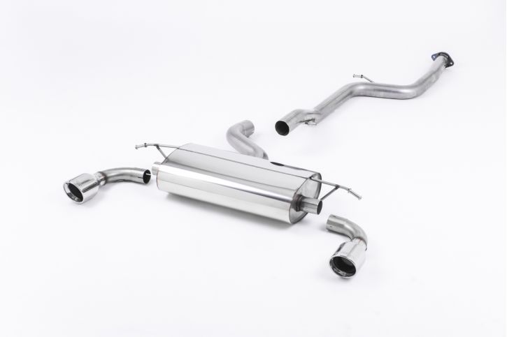 Milltek Sport Cat-Back – Ford Focus XR5 Turbo, Non-Resonated (Louder), 100mm Jet Polished Trims [SSXFD042]