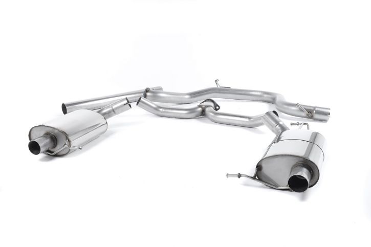 Milltek Sport Cat-Back – Skoda Octavia VRS 2.0 TSI, Non-Resonated (Louder), Uses OE Tips [SSXSK021]