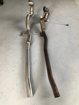 MODE Design Decatted 3.5" Downpipe V2 MQB AWD VW Golf MK8 R Audi S3 8Y 2.0T EA888