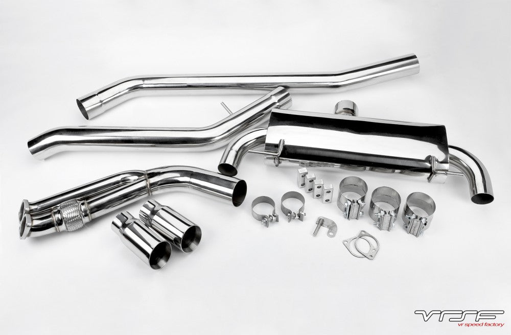 VR Speed Factory VRSF 3.5″ N54 & N55 Catback Exhaust E90 & E92 07-13 BMW 335i/335is - view 1