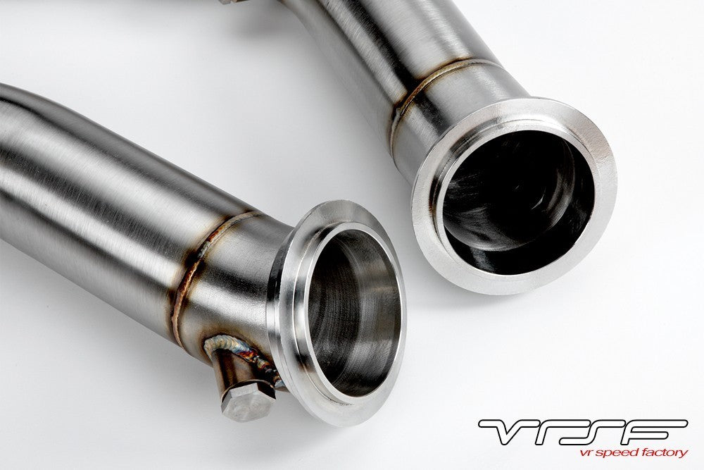 VR Speed Factory VRSF Racing Downpipes S55 2015 – 2019 BMW M3, M4 & M2 Competition F80 F82 F87 - view 2